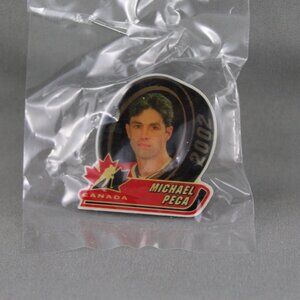 Team Canada Hockey Pin - 2002 Olympic Pin Michael Peca - Celluloid Pin